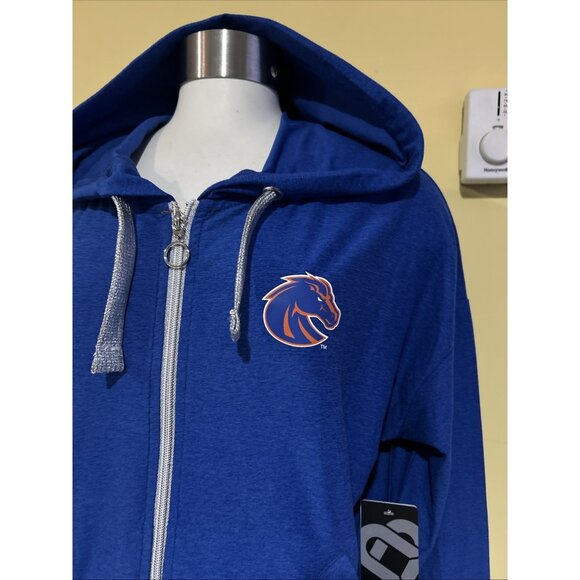 NEW Boise State BSU Broncos Colosseum Blue Full Zip Hooded Jacket Women's M - Picture 5 of 11